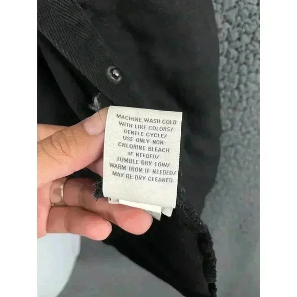 Torrid Black Button Front Blouse Sz 3 100% Linen Loose Pockets Plus Women's - Picture 6 of 11